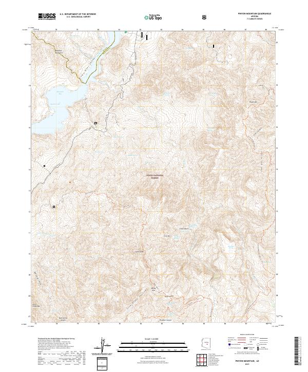 USGS Topographic Map – Pinyon Mountain