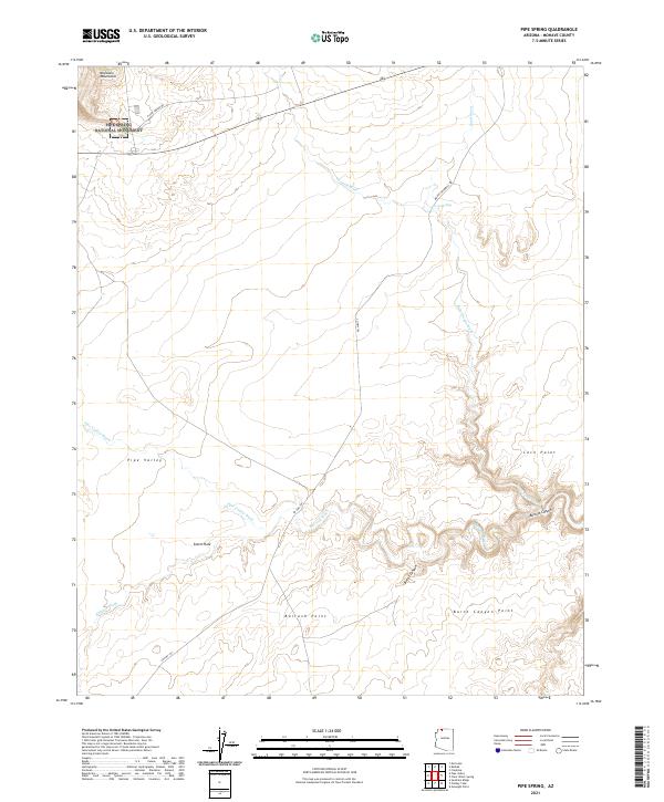 USGS Topographic Map – Pipe Spring