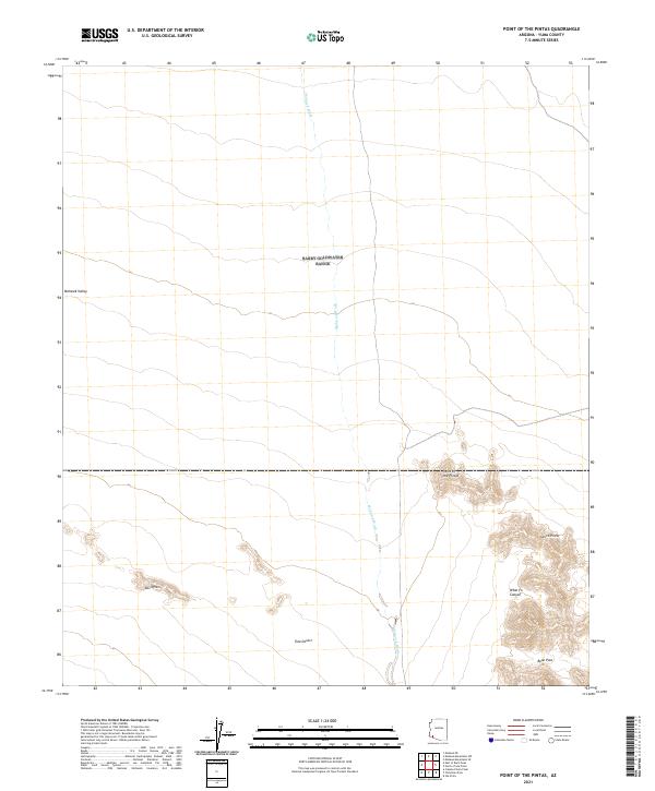 USGS Topographic Map – Point of the Pintas