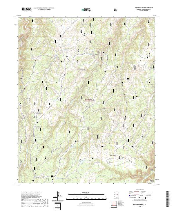 USGS Topographic Map – Porcupine Ridge