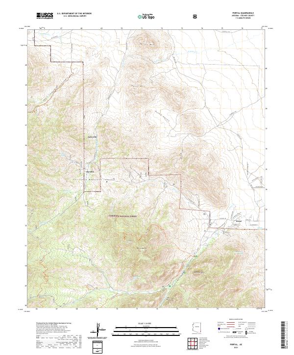 USGS Topographic Map – Portal