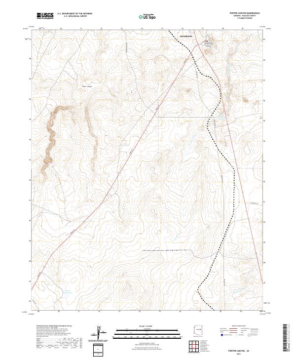USGS Topographic Map – Porter Canyon