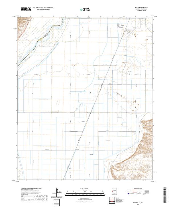 USGS Topographic Map – Poston