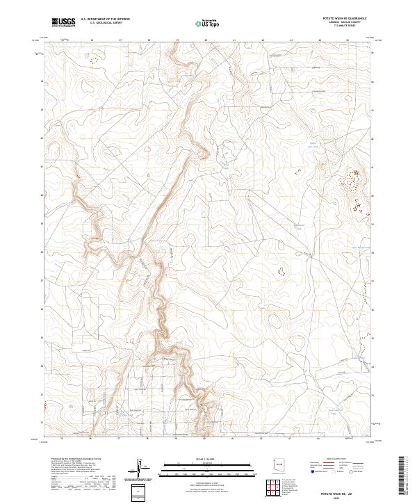 USGS Topographic Map – Potato Wash NE