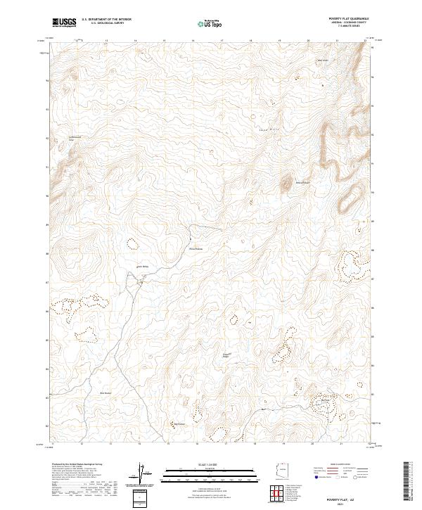 USGS Topographic Map – Poverty Flat