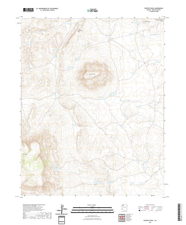 USGS Topographic Map – Poverty Knoll
