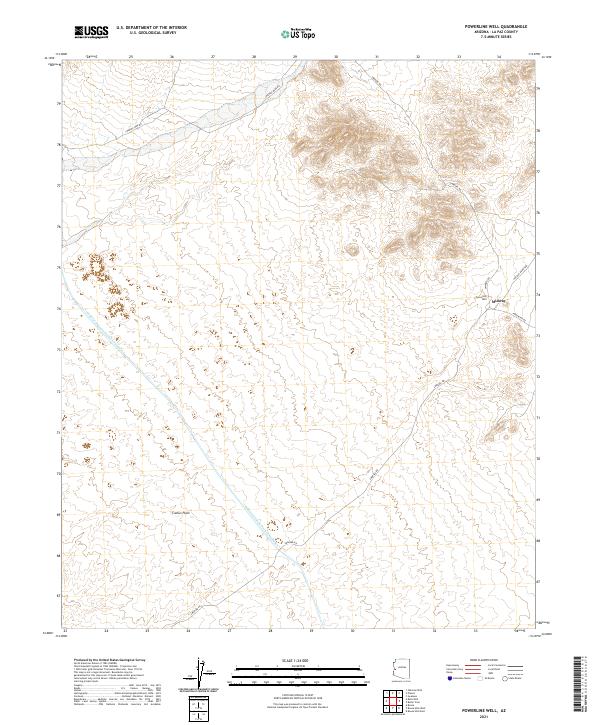 USGS Topographic Map – Powerline Well