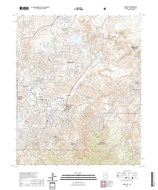 USGS Topographic Map – Prescott