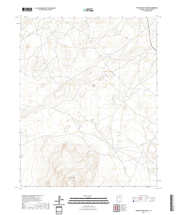 2021 Map of Preston Mesa North, 2021 Print