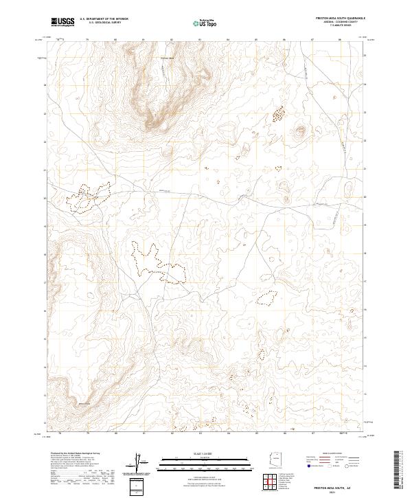 USGS Topographic Map – Preston Mesa South