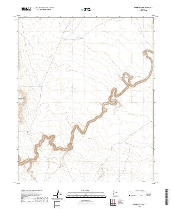 USGS Topographic Map – Pump Ranch Tank