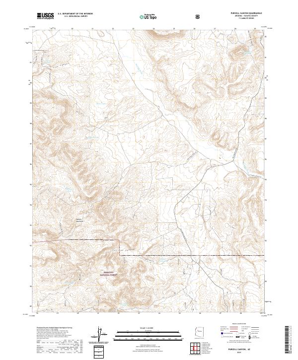 USGS Topographic Map – Purcell Canyon