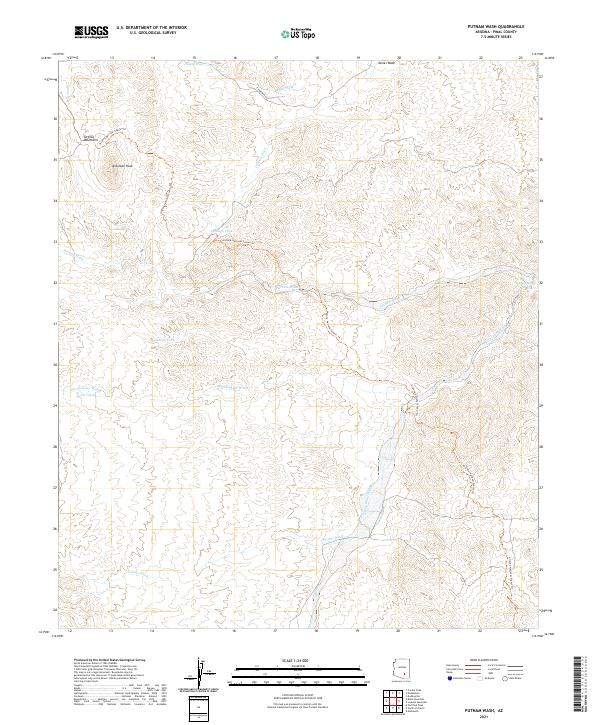 USGS Topographic Map – Putnam Wash
