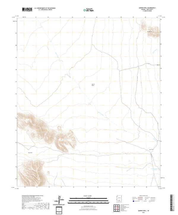 USGS Topographic Map – Queens Well