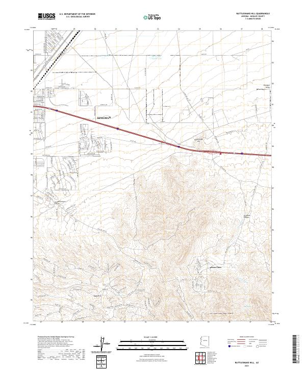 USGS Topographic Map – Rattlesnake Hill
