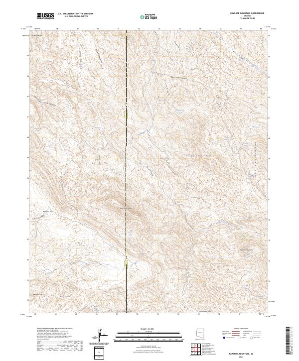 USGS Topographic Map – Rawhide Mountain