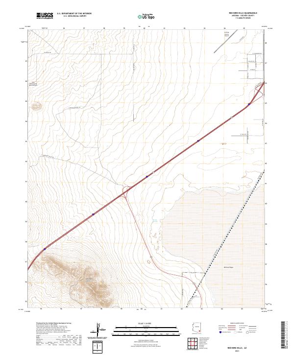 USGS Topographic Map – Red Bird Hills