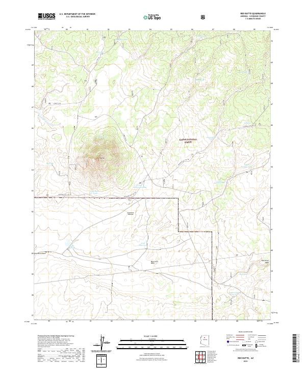 USGS Topographic Map – Red Butte