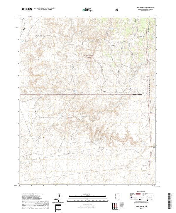 USGS Topographic Map – Red Butte SW