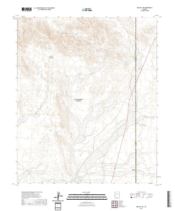2021 Map of Red Hill NE, 2021 Print