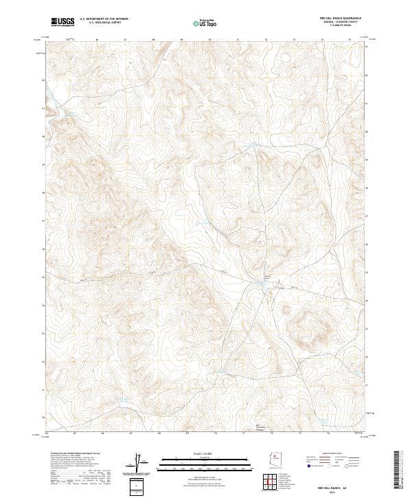 USGS Topographic Map – Red Hill Ranch