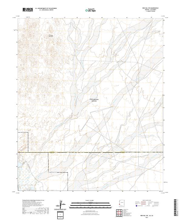 USGS Topographic Map – Red Hill SW