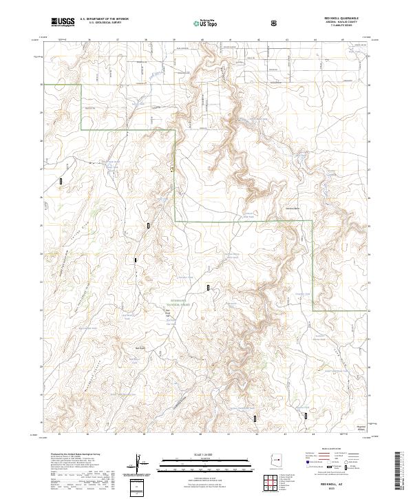 USGS Topographic Map – Red Knoll