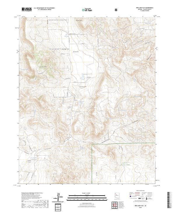 USGS Topographic Map – Red Lake Flat
