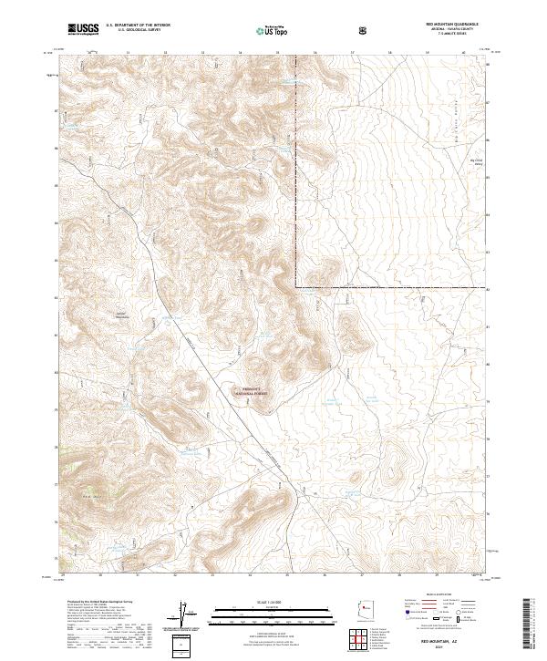USGS Topographic Map – Red Mountain