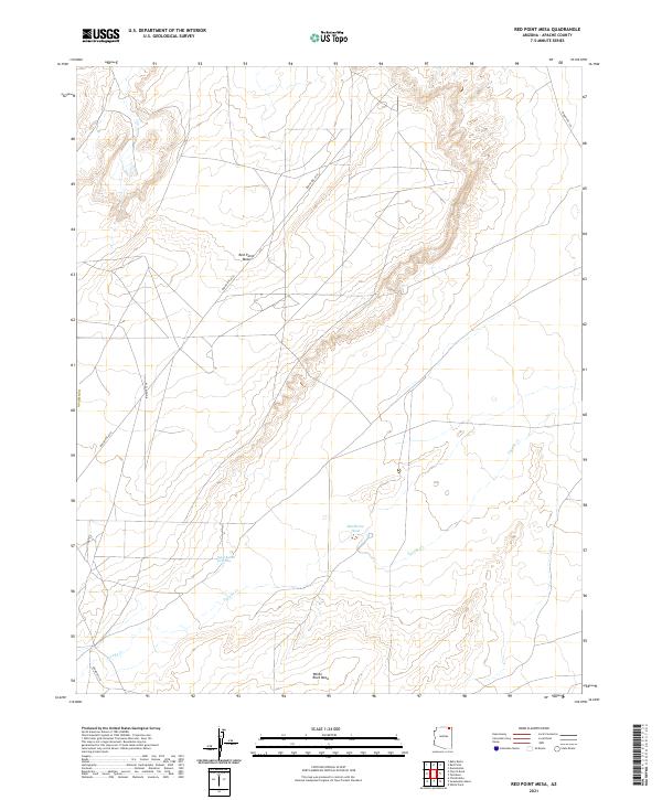 USGS Topographic Map – Red Point Mesa