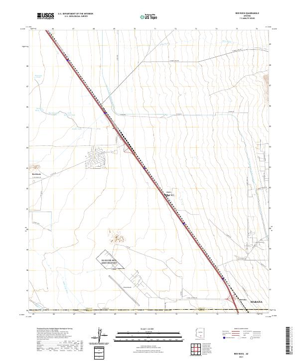 USGS Topographic Map – Red Rock