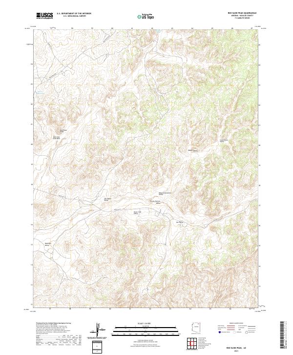 USGS Topographic Map – Red Slide Peak