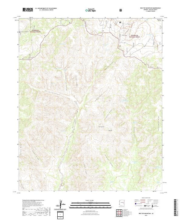 USGS Topographic Map – Red Top Mountain