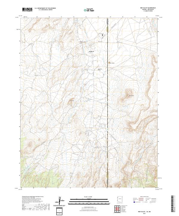 USGS Topographic Map – Red Valley