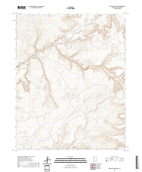USGS Topographic Map – Red Willow Spring