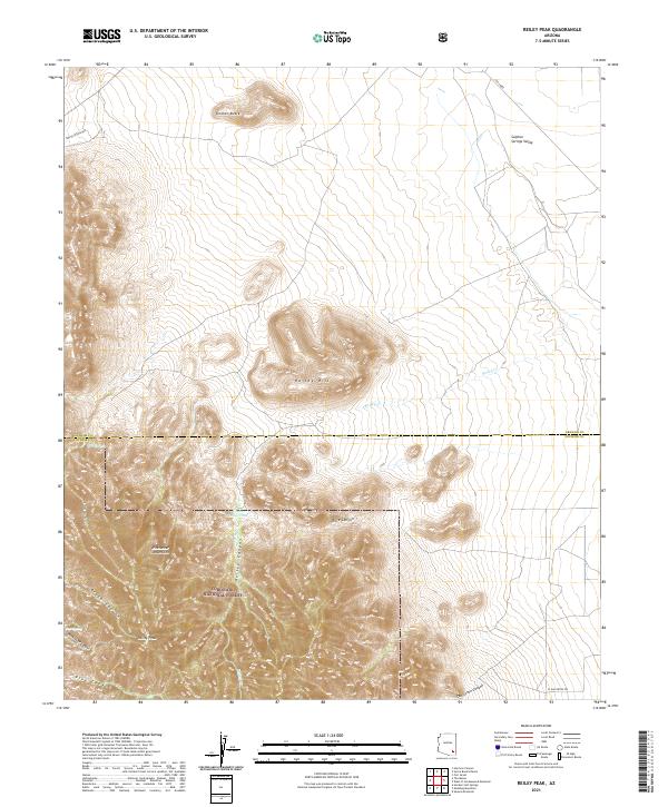 USGS Topographic Map – Reiley Peak