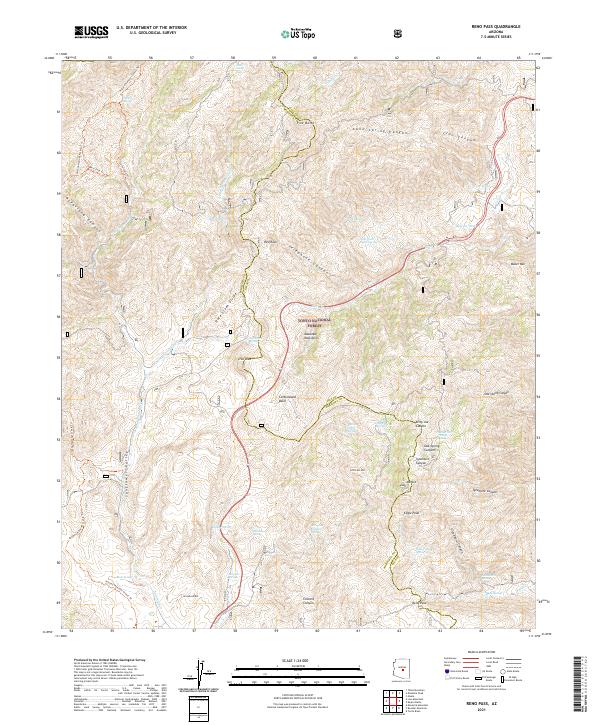 USGS Topographic Map – Reno Pass