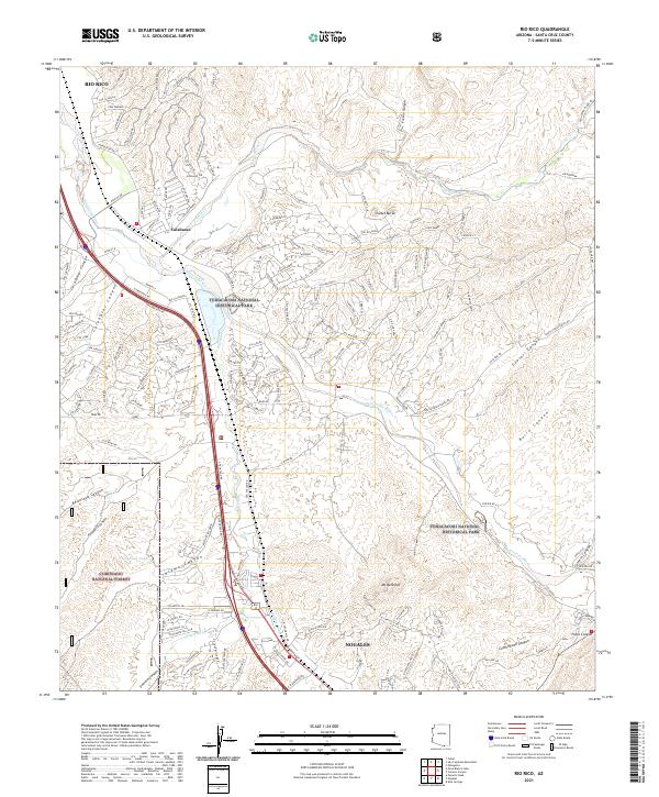 USGS Topographic Map – Rio Rico