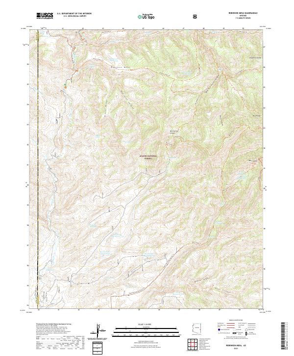USGS Topographic Map – Robinson Mesa