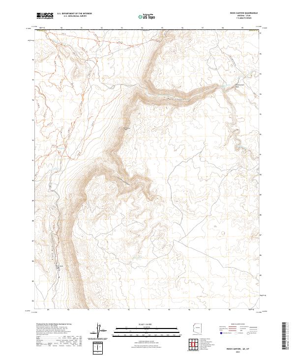 USGS Topographic Map – Rock Canyon