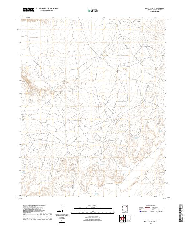 USGS Topographic Map – Rocky Ridge SW