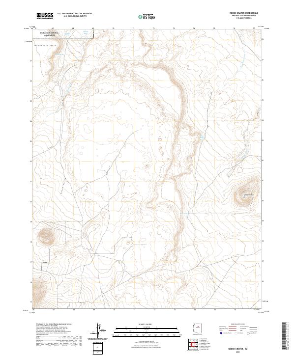 USGS Topographic Map – Roden Crater