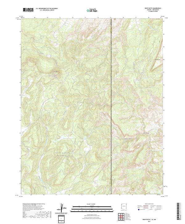 USGS Topographic Map – Roof Butte