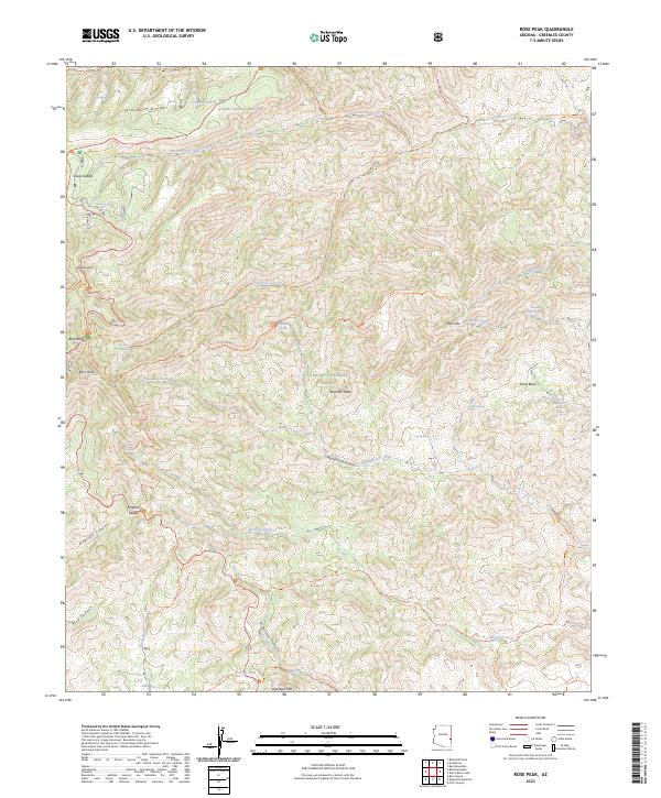 USGS Topographic Map – Rose Peak