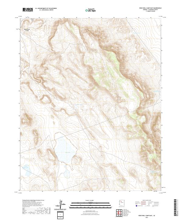 USGS Topographic Map – Rose Well Camp East