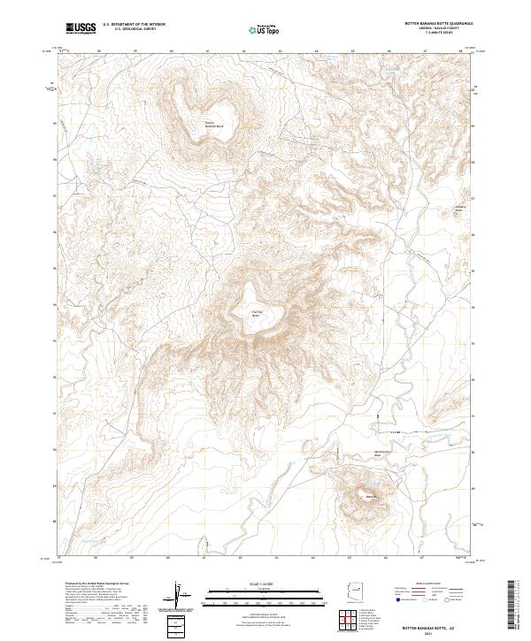 USGS Topographic Map – Rotten Bananas Butte