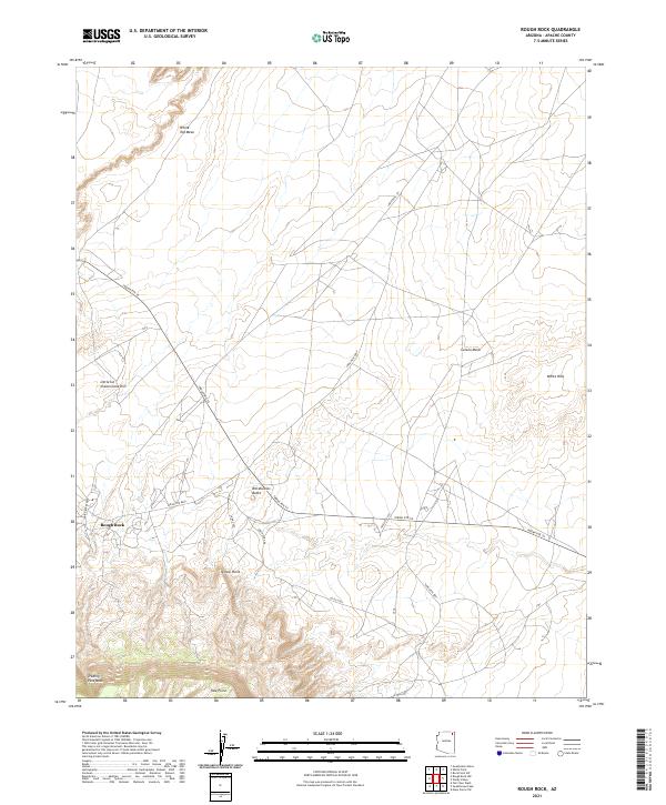 USGS Topographic Map – Rough Rock