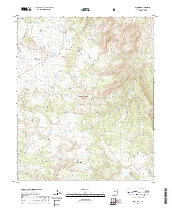 USGS Topographic Map – Rudd Knoll