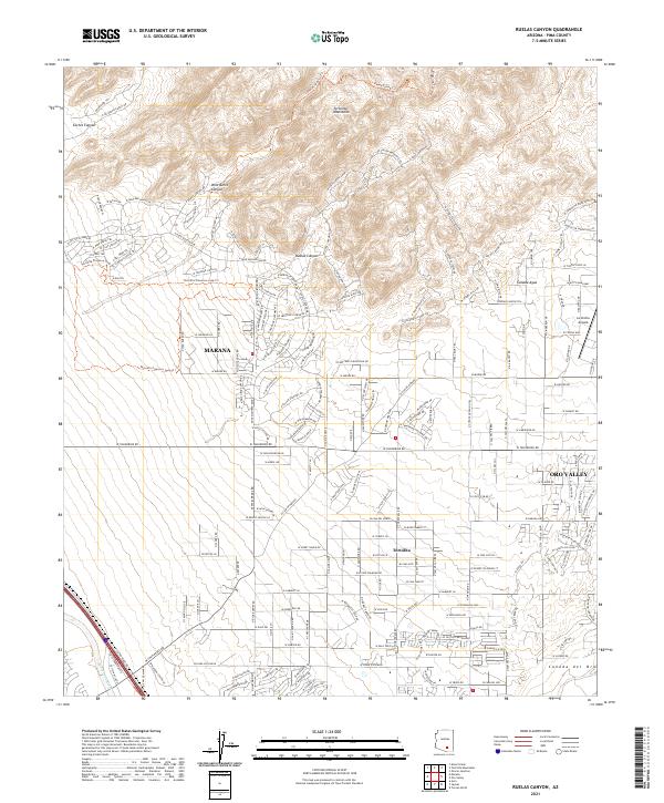 USGS Topographic Map – Ruelas Canyon