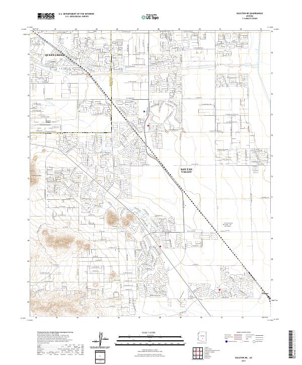 USGS Topographic Map – Sacaton NE
